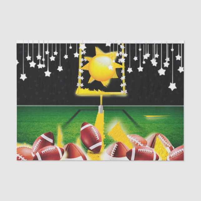SEDA PAPEL DE TECIDOS DE FUTEBOL NOTURNO DE DOMINGO (Frente )