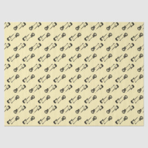 Seda papel de tecidos de guitarra