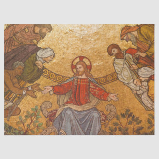 Seda papel de tecidos de jesus mosaicos