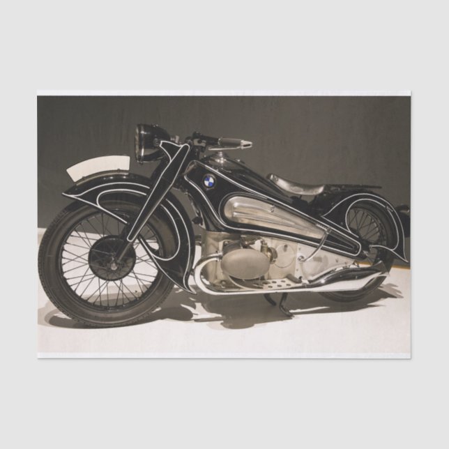 Seda papel de tecidos de motocicleta vintage (Frente )