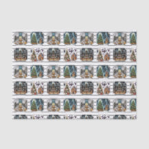 Papel de tecidos de Natal assombrado