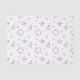 Seda Papel de tecidos de Natal roxo