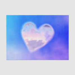 Seda Papel de tecidos de NUVEM CARDÍACA