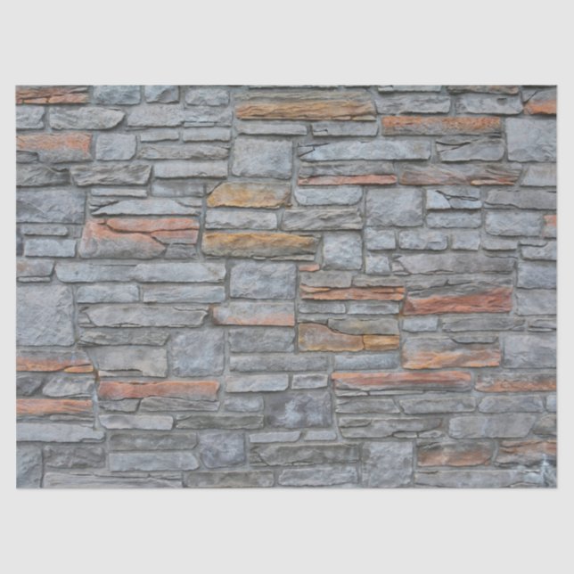 Seda papel de tecidos de parede de pedra (Frente )