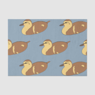 Seda papel de tecidos de pato selvagem