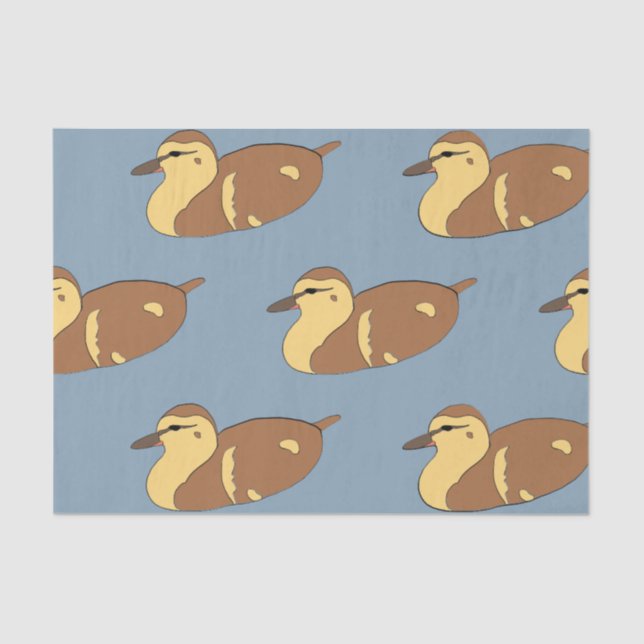 Seda papel de tecidos de pato selvagem (Frente )