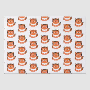 Seda Papel de tecidos de tigre, estilo kawaii, bonito