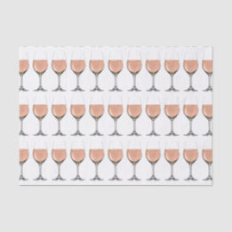 Seda papel de tecidos de vinho rosé