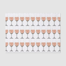 Seda papel de tecidos de vinho rosé
