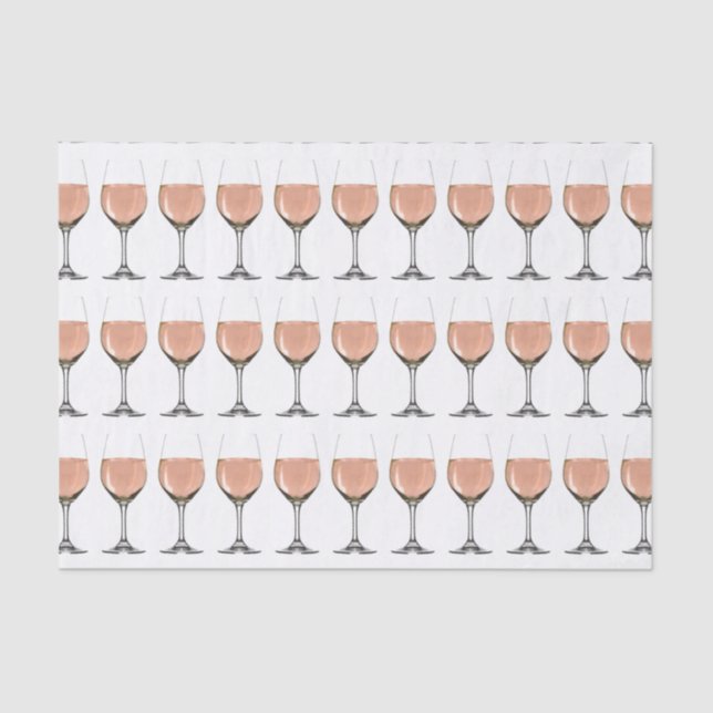 Seda papel de tecidos de vinho rosé (Frente )