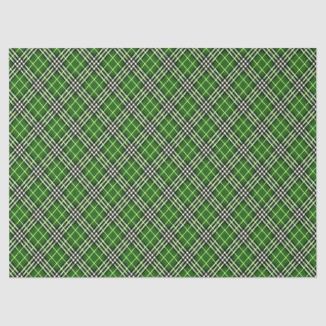 Seda papel de tecidos de xadrez escocês (Frente )