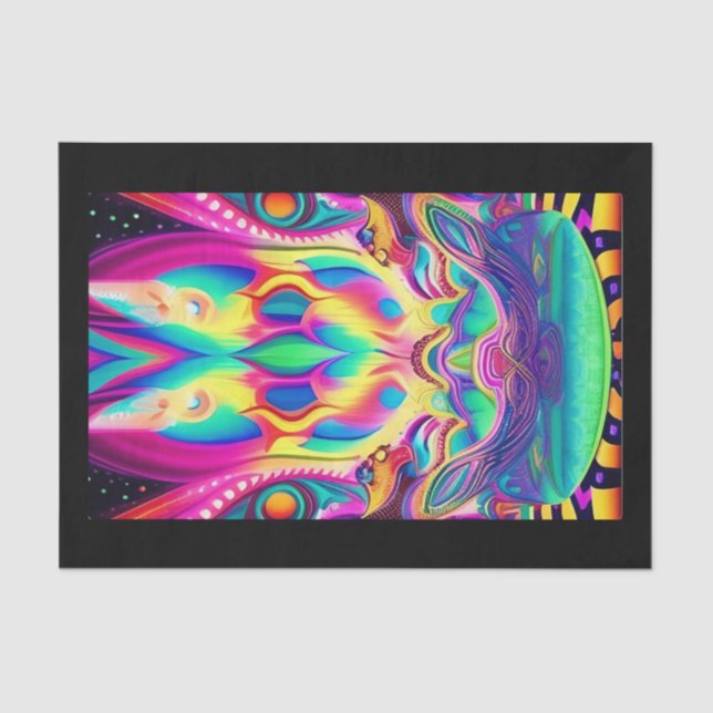 Seda papel de tecidos do templo coruja (Frente )