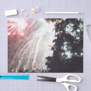Seda Papel de tecidos Fireworks 14