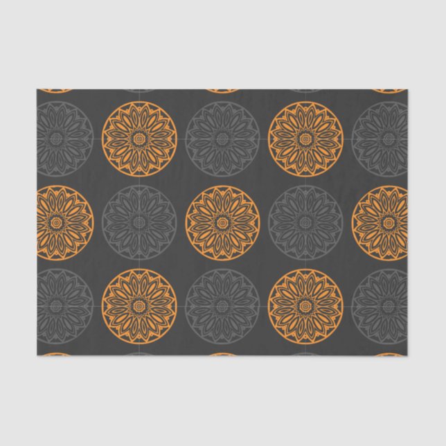 Seda papel de tecidos florais (Frente )