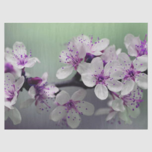Seda papel de tecidos florescente