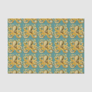 Seda papel de tecidos octopus