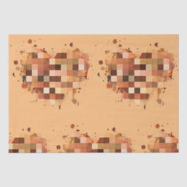 Seda Papel de tecidos One World Heart