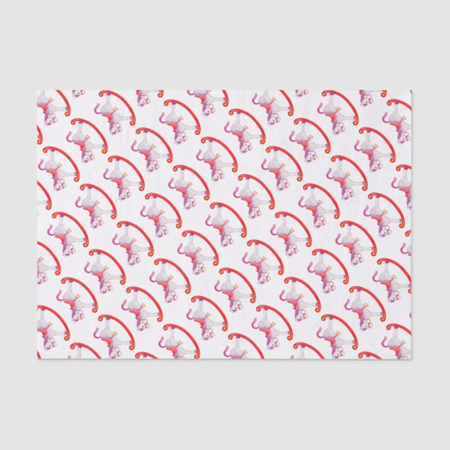 Seda Papel de tecidos para cavalos de balanço de aquare (Frente )