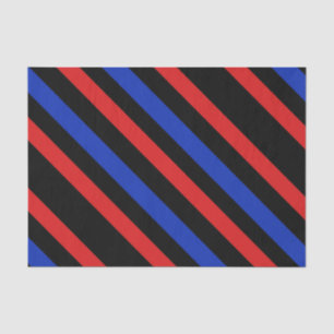 Seda Papel de tecidos vermelho, preto e azul para distr