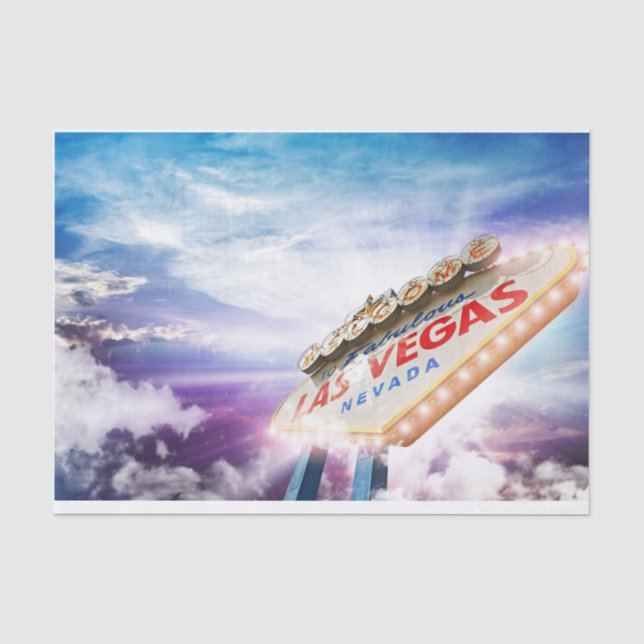 Seda Papel de Teclado Sinal de Boas-vindas de Las Vegas (Frente )