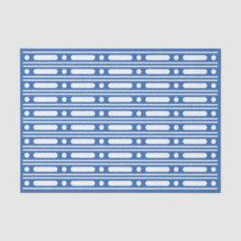 Seda Papel Decoupage com Borda de Ponto de Relevo Azul
