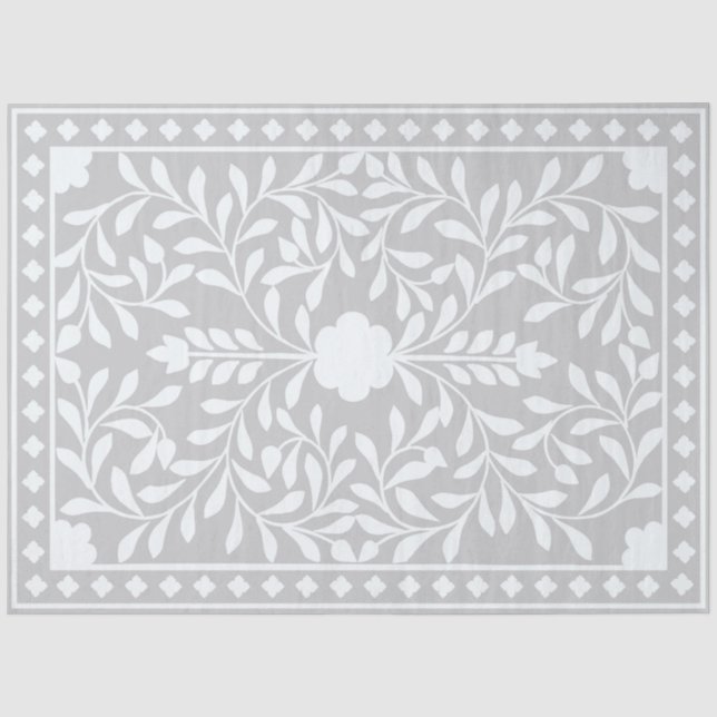 Seda Papel Decoupage com Incisão de Osso Tradicional Ci (Frente )