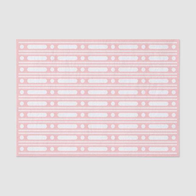 Seda Papel Decoupage com Pontos de Relevo de Osso Rosa (Frente )