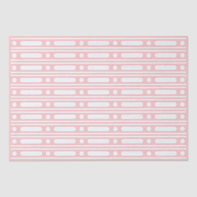 Seda Papel Decoupage com Pontos de Relevo de Osso Rosa (Frente )