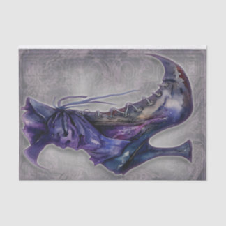 Seda Papel Decoupage de Boot Witches Góticos