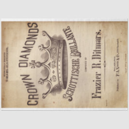 Seda Papel Decoupage de Diamantes Cortados