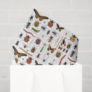 Seda Papel Decoupage de Insetos, Aniversário de Insetos