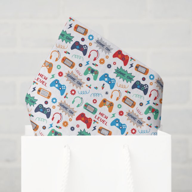 Seda Papel decoupage de jogos, videojogos (Sacola de presentes)