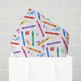 Seda Papel decoupage de lápis de cor, arte escolar