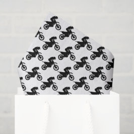 Seda Papel decoupage de motocross, bicicleta de terra m