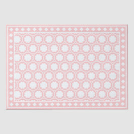 Seda Papel Decoupage de Osso com Relevo Moderno Rosa