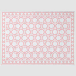 Seda Papel Decoupage de Osso Inlay Moderno Rosa