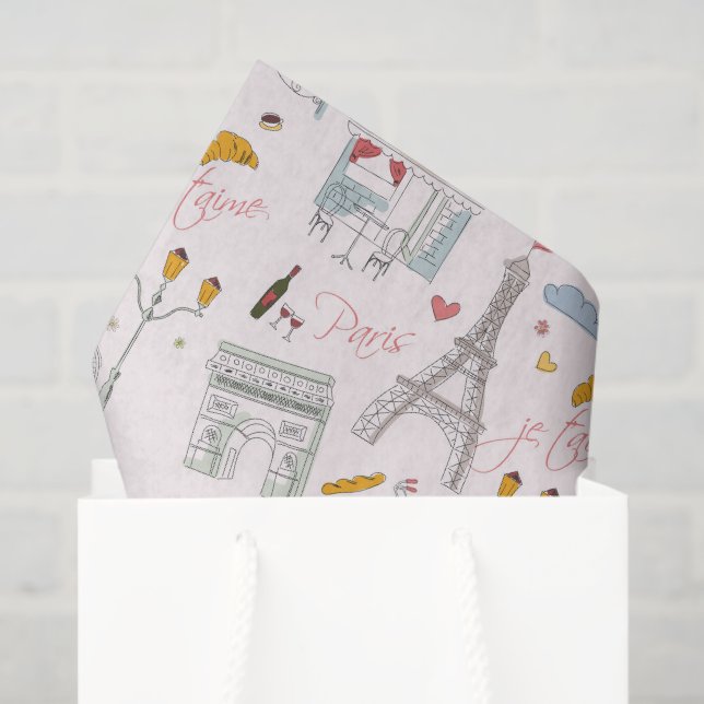 Seda Papel Decoupage de Paris, Torre Eiffel (Sacola de presentes)