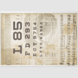 Seda Papel Decoupage do Mobiliário do Gráfico de Visão