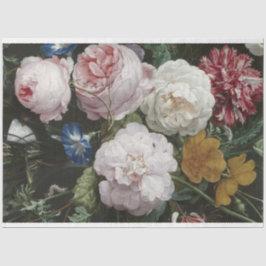 Seda Papel Decoupage Floral de Arte Finas