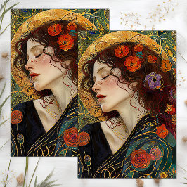 SEDA PAPEL DO TECIDO DE DECOUPAÇÃO DA VINTAGEM VICTORIA