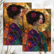 PAPEL DO TECIDO DE DECOUPAÇÃO DA VINTAGEM VICTORIA