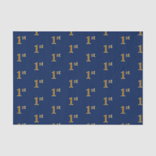 Seda Papel Dourado de 1 rua (Primeira) Azul