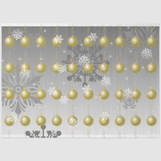 Seda Papel Dourado no tecido do Enfeites de natal do Ri (Frente )