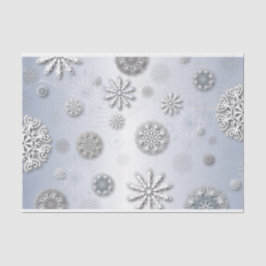 Seda Papel Elegante Corta Flocos De Neve De Inverno Em 