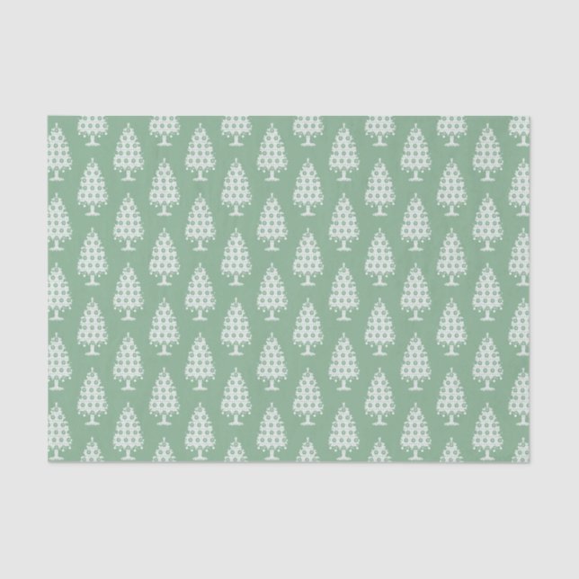 Seda Papel em árvore de Natal do kit de inverno (Frente )