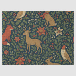 Seda Papel Floral de Natal Vitoriano