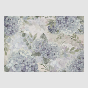 Seda papel higiênico de cor aquosa hydrangea