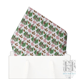 Seda Papel Higiênico de Natal Burro Rústico