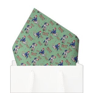 Seda Papel Higiênico de Natal de Jiu Jitsu em Verde