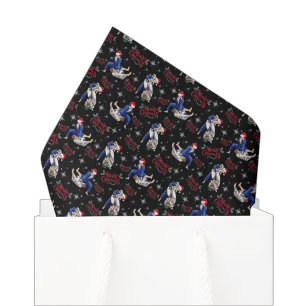 Seda Papel Higiênico de Natal de Jiu Jitsu Preto